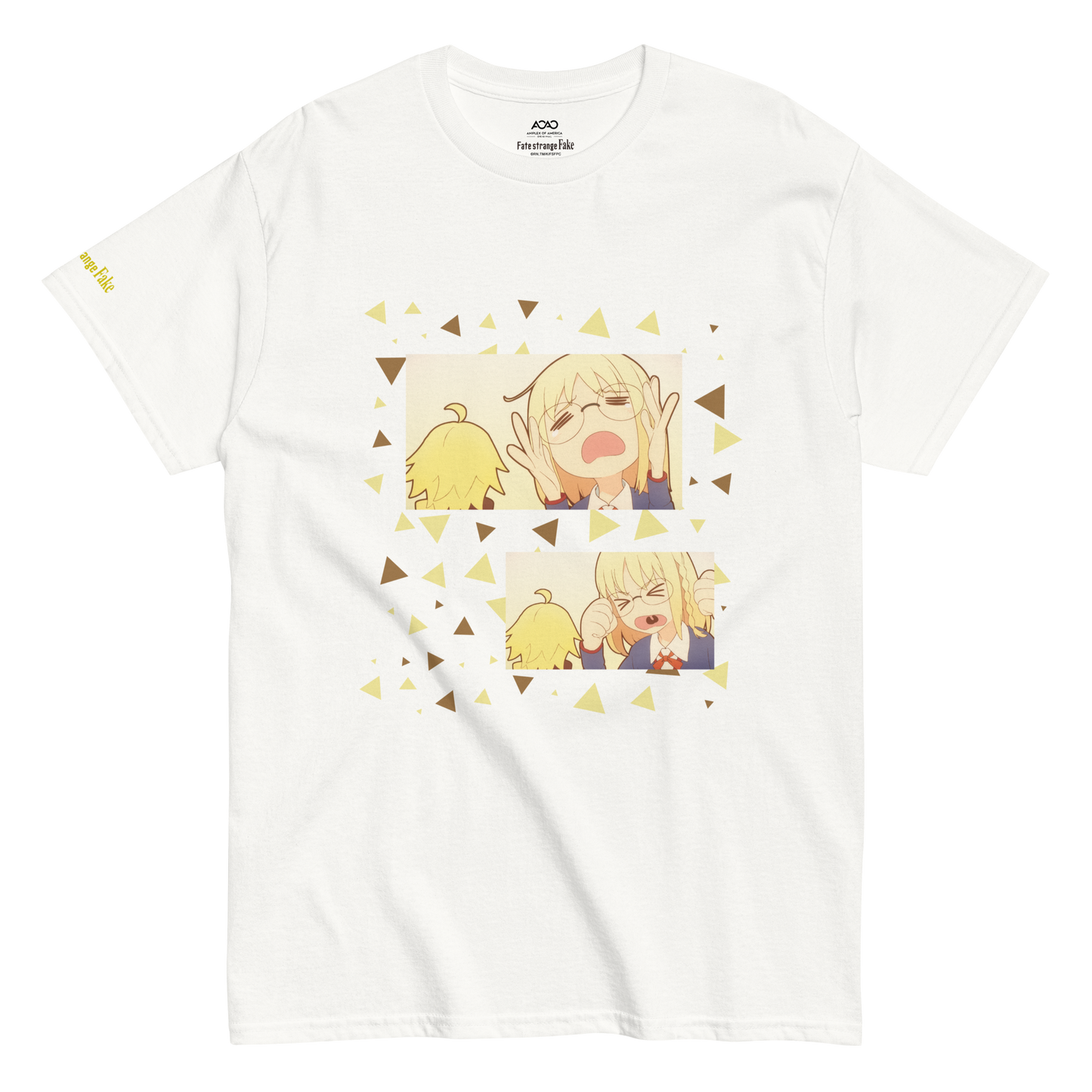 Fate/strange Fake T-shirt Saber & Ayaka Sajyou Type-B