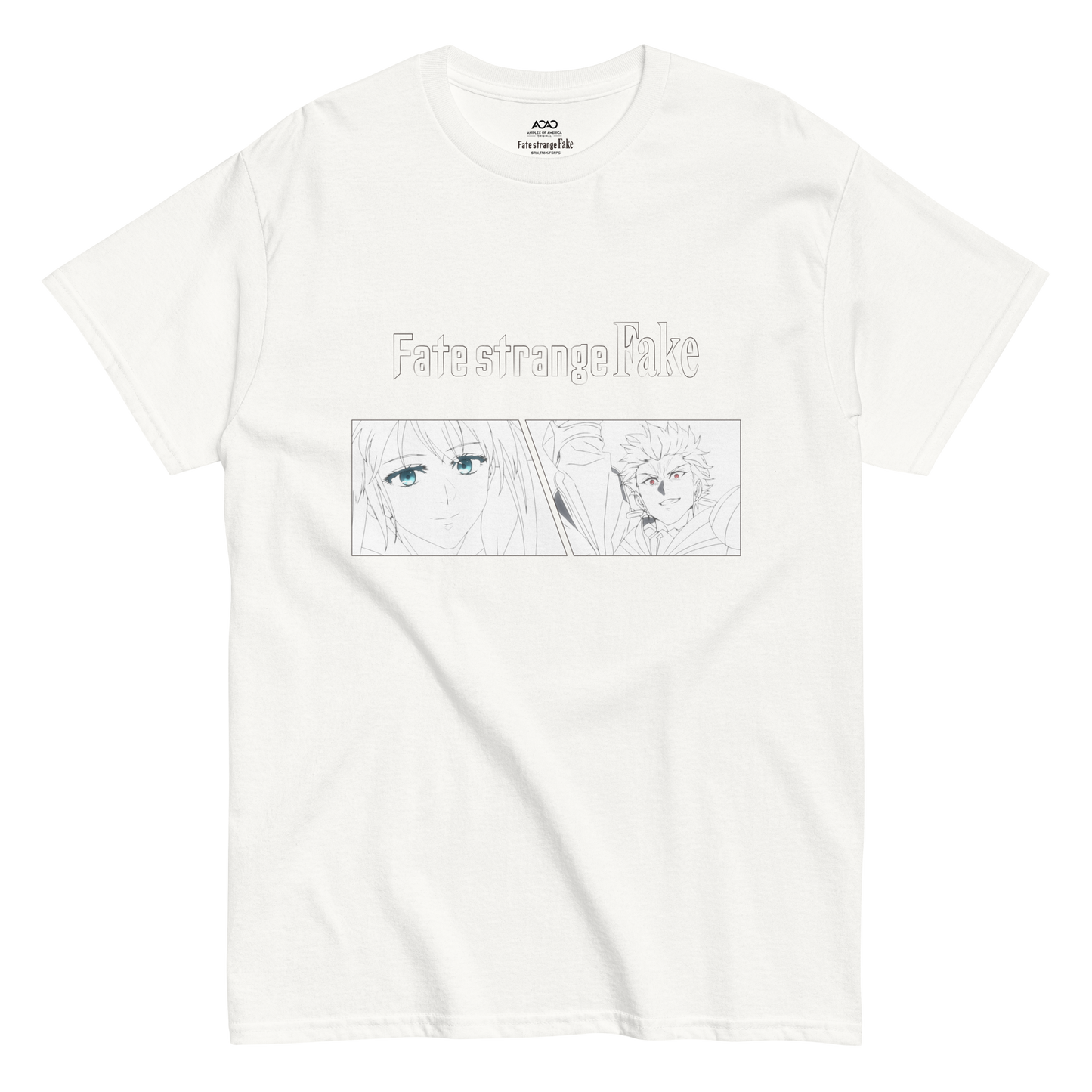 Fate/strange Fake T-shirt Lancer & Archer